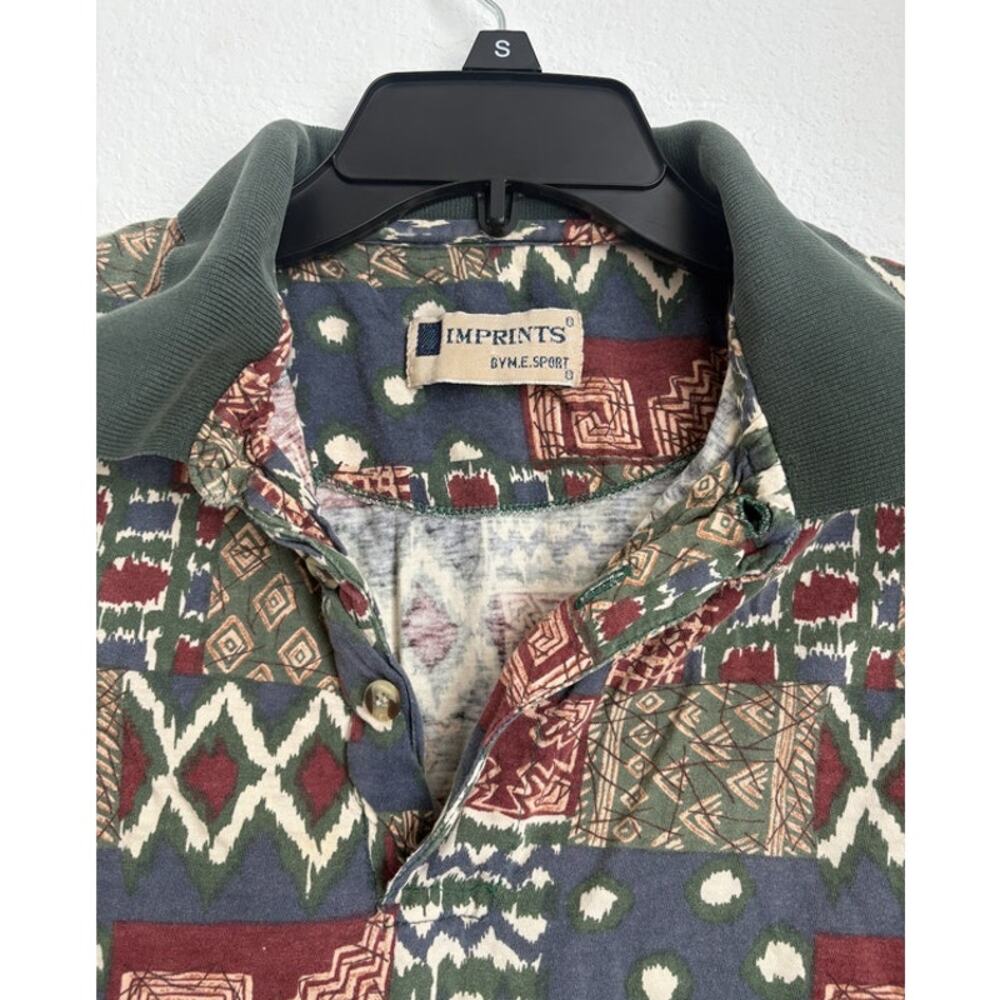 Mens Vintage 90s Patch Polo Size Large - Picture 3 of 3